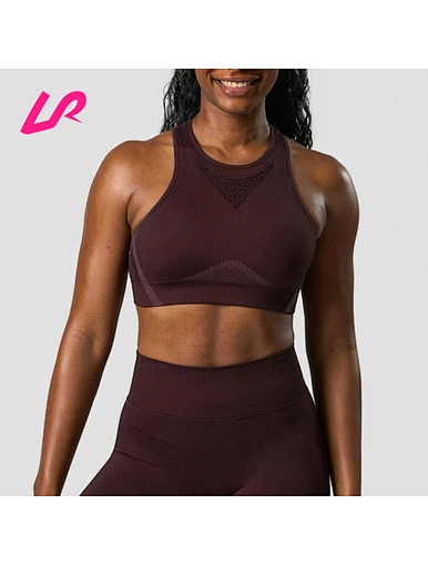 Cover up in style with our racerback seamless sports bra. Designed for comfort and support, it's a must-have for any workout wardrobe. Shop now and stay ahead of the trend.